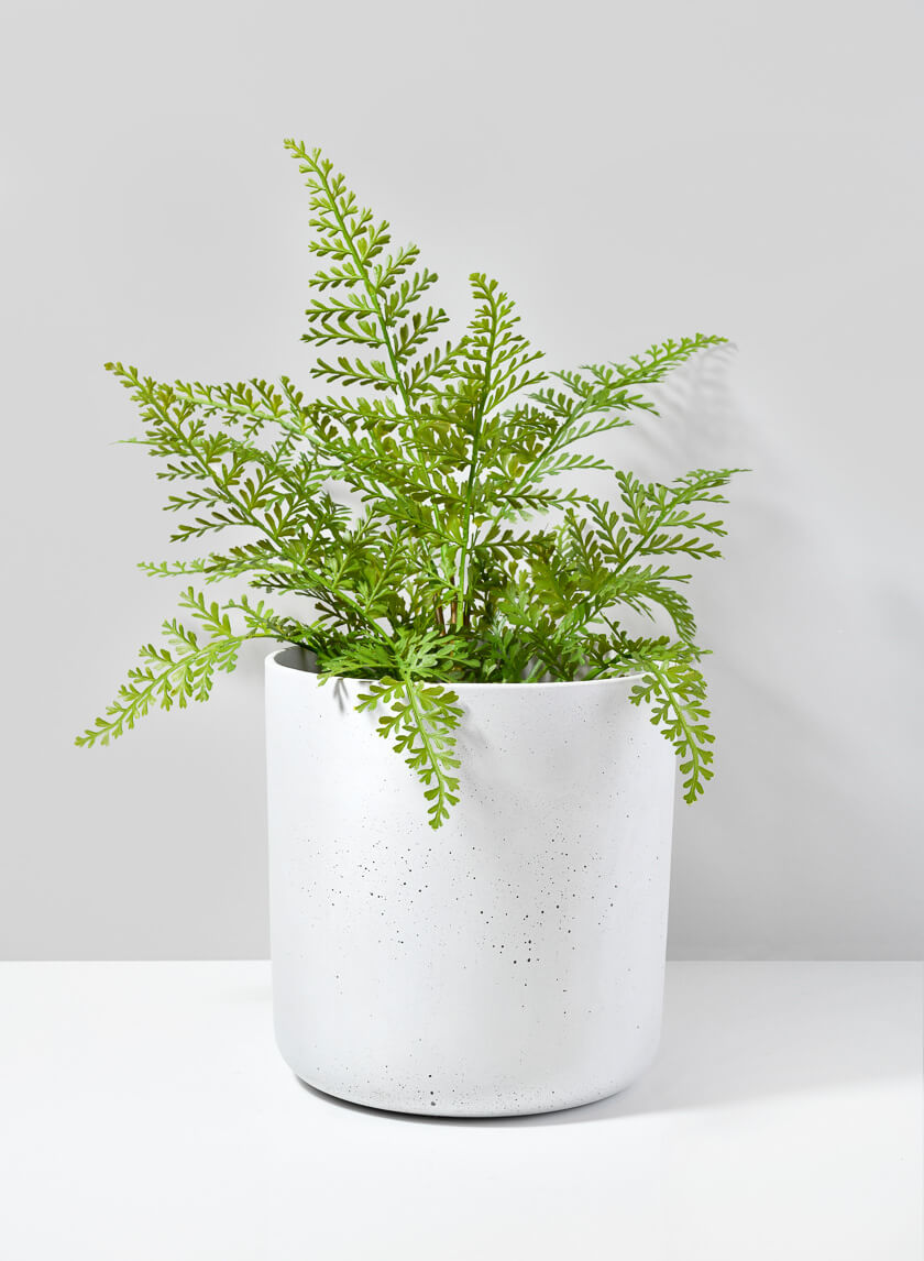 White Cycl Sandstone Pots Decor Jamali Garden