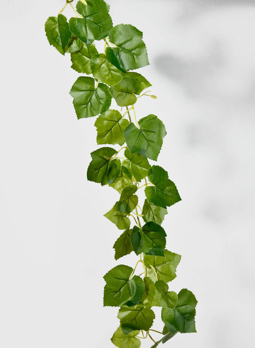 82in Long Grape Leaf Vine, Case of 12 Decor Jamali Garden