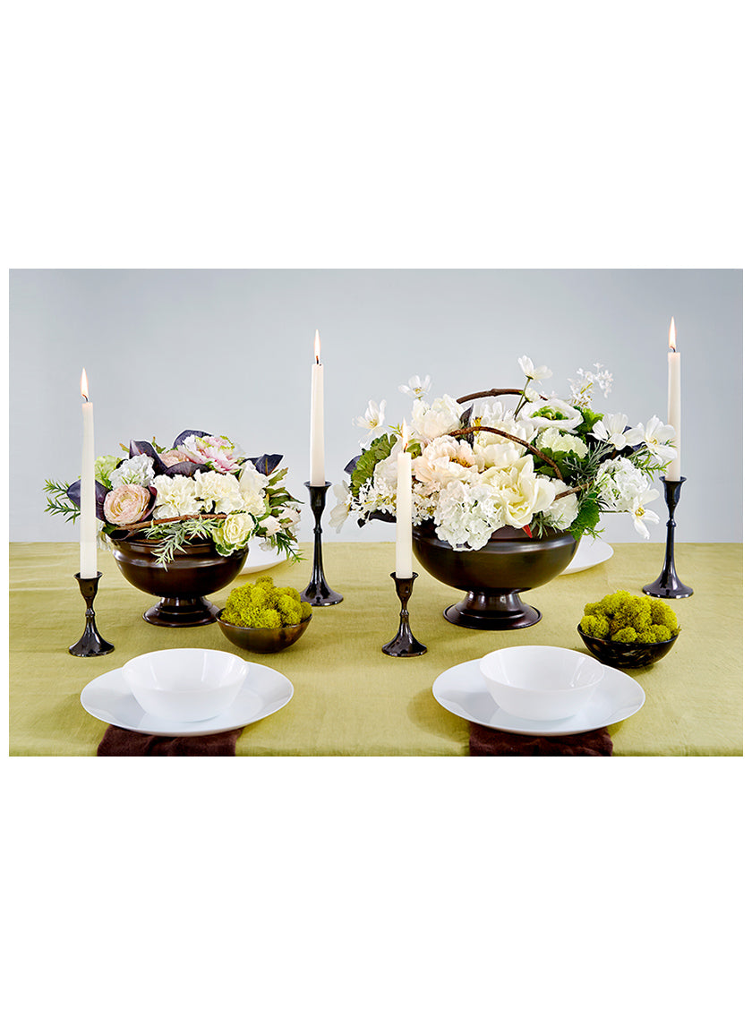 10in Wide Antique Copper Bowl Decor Jamali Garden