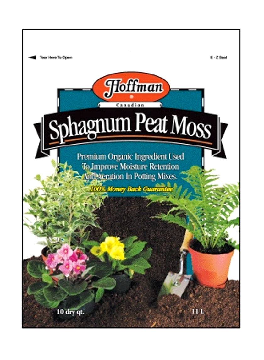 10qt Hoffman Canadian Sphagnum Peat Moss Decor Jamali Garden
