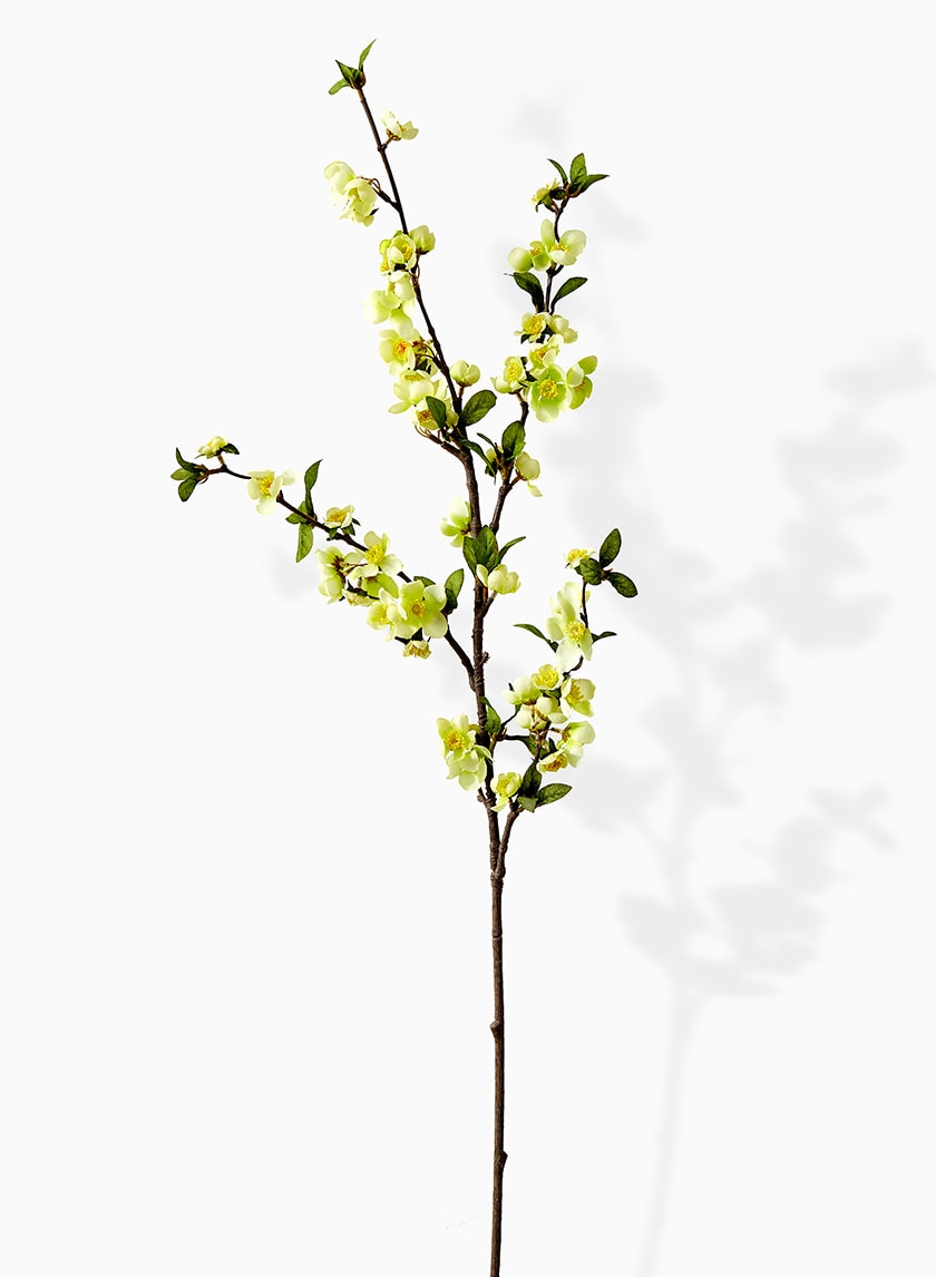 39in Long White Apple Blossom Branch, Case of 12 Decor Jamali Garden