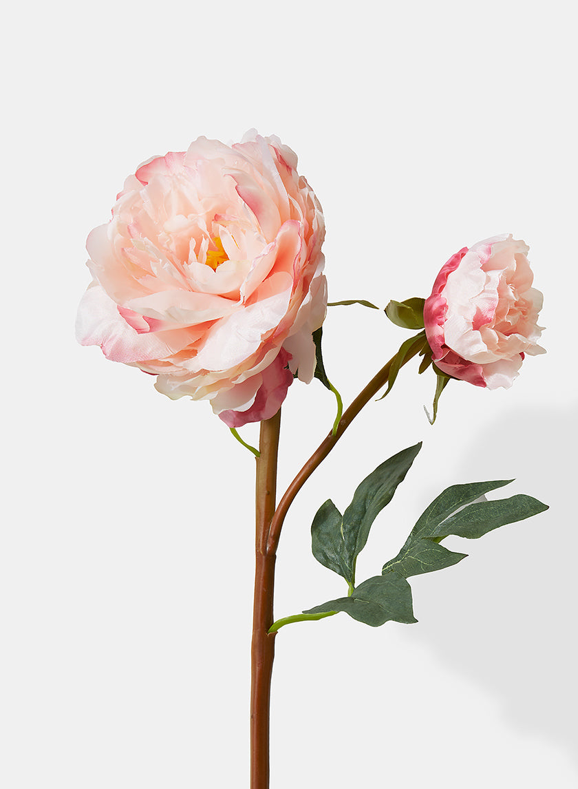 20in Long Light Pink Peony, Case of 12 Decor Jamali Garden