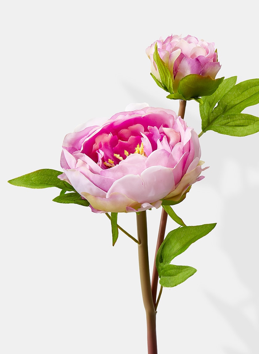 17in Long Light Purple Half Moon Peony, Case of 12 Decor Jamali Garden