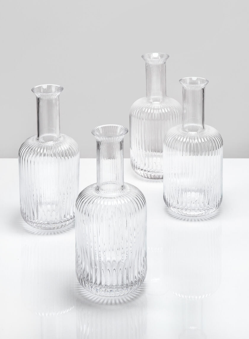 7.75in Tall Marie Curie Flask Glass Vase Decor Jamali Garden