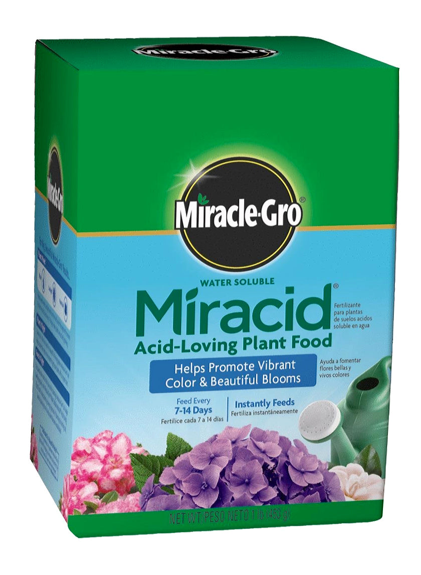 1lb Miracle-Gro Water Soluble Miracid Plant Food 30-10-10 Decor Jamali Garden