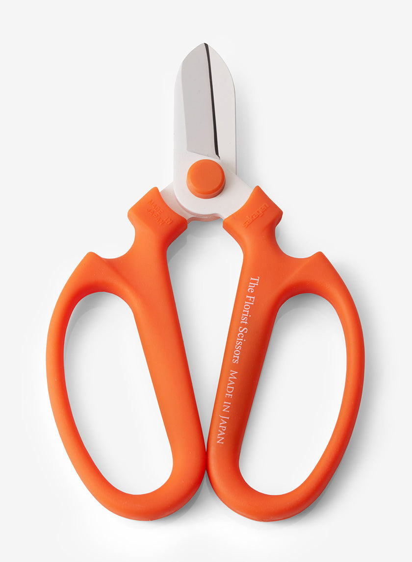 Orange Sakagen The Florist Scissors, Right-Hand Decor Jamali Garden