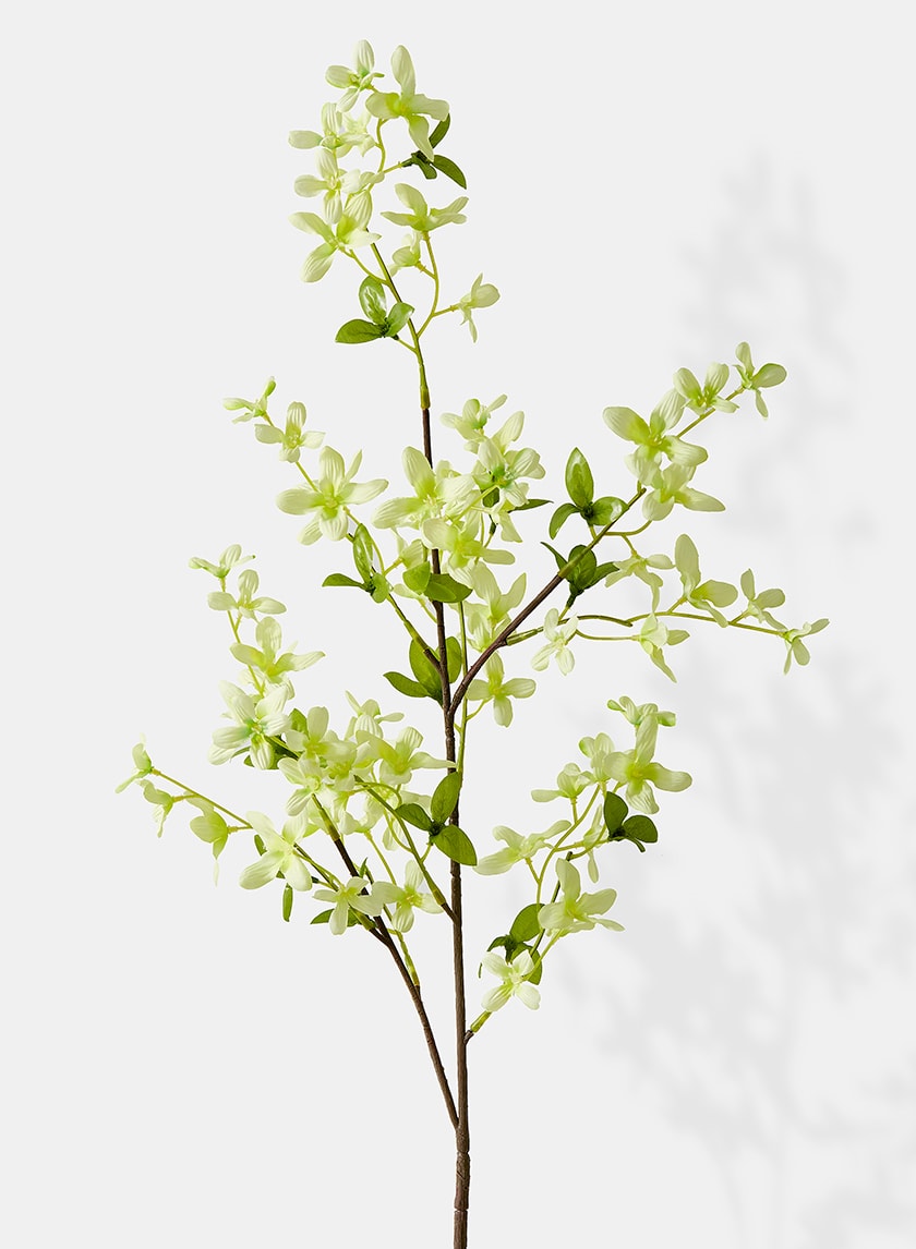 40in Long Pale Green Forsythia Spray, Case of 12 Decor Jamali Garden