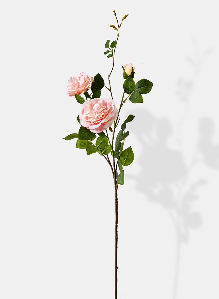 35in Long Pink Peony Rose Spray, Case of 12 Decor Jamali Garden