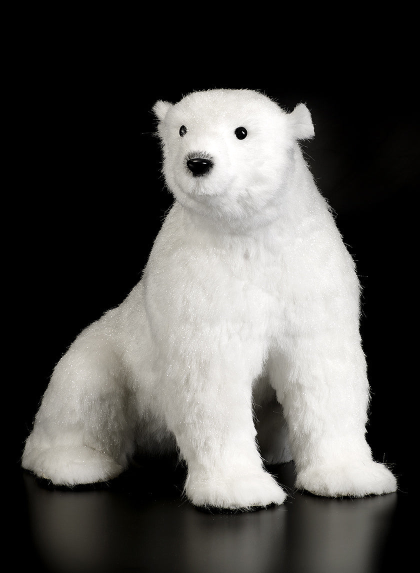 24in Tall White Polar Bear Decor Jamali Garden