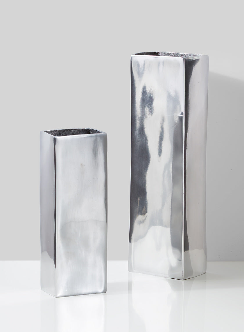 Aluminum Rectangle Vases Decor Jamali Garden