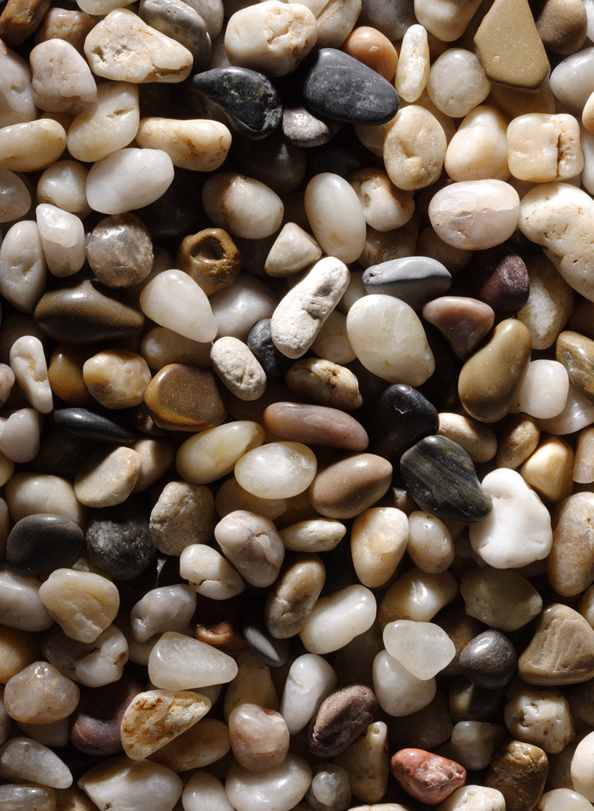 Polished Mixed River Gravel Decor Jamali Garden