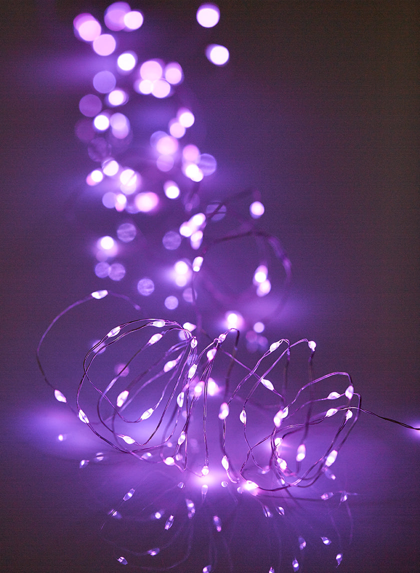 Buy 80-Light Purple Naked Wire Light String, Battery