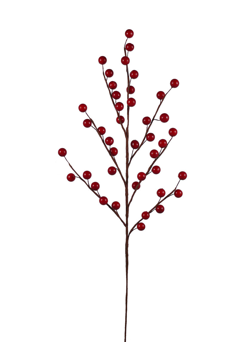 27in Long Red Berry Spray, Case of 12 Decor Jamali Garden