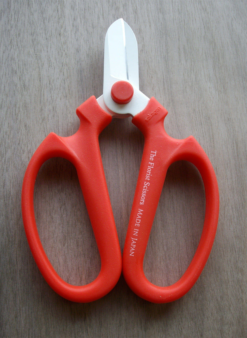 Red Sakagen The Florist Scissors, Right-Hand Decor Jamali Garden