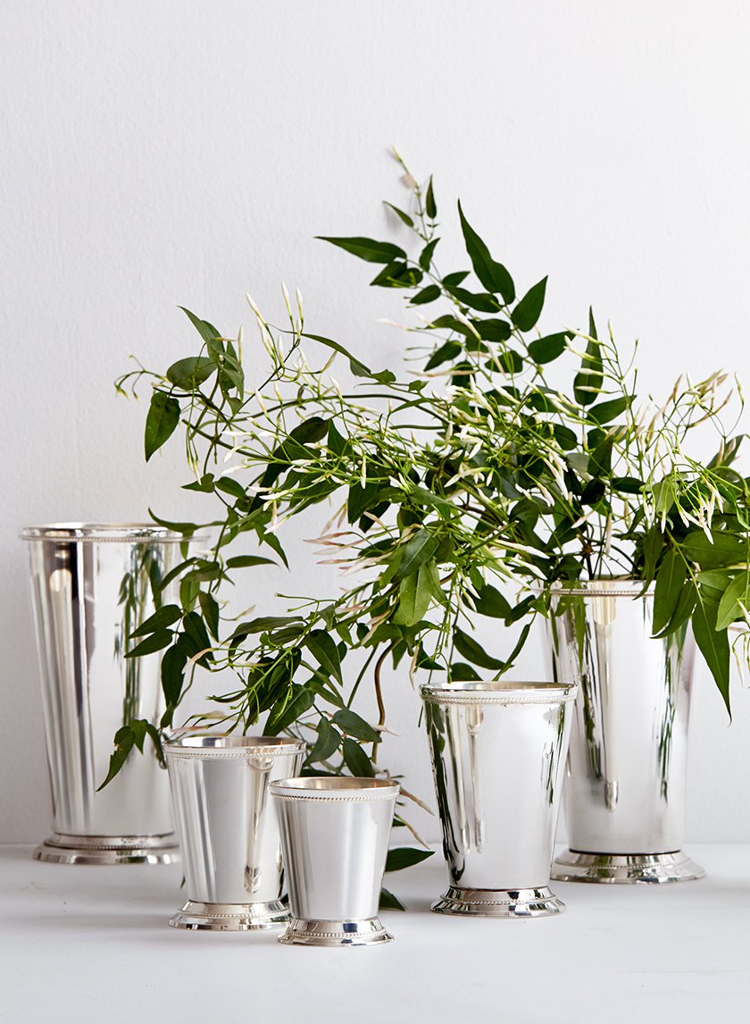 Silver Julep Cup Vases Decor Jamali Garden