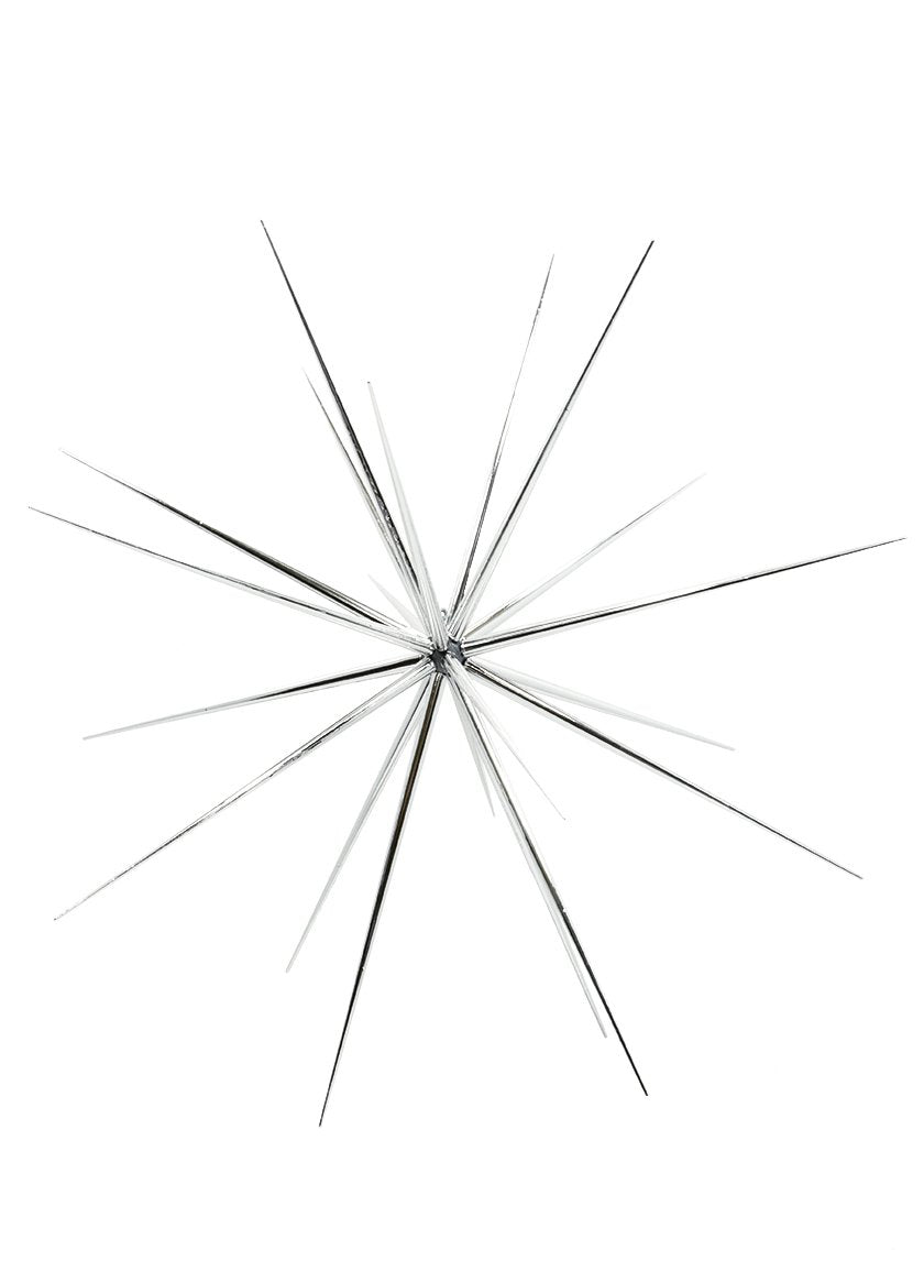 Shiny Silver Starbursts Decor Jamali Garden