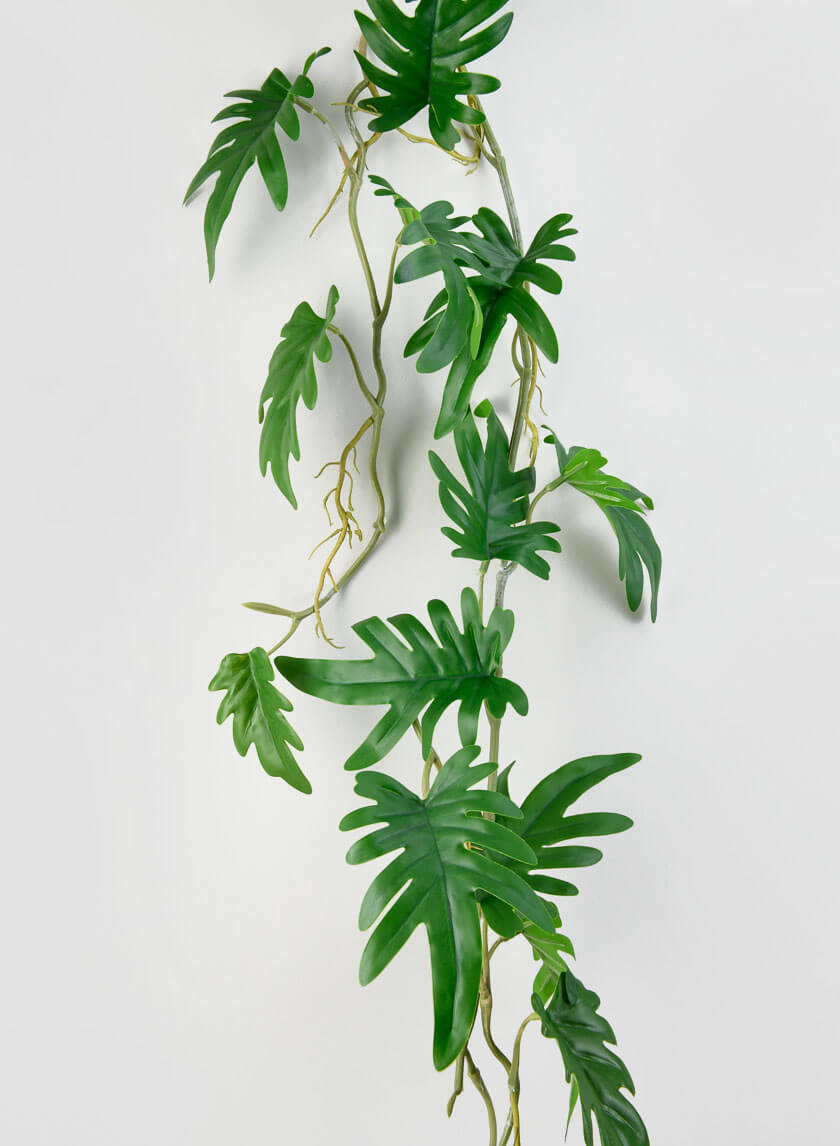 41in Long Small Philodendron Leaf Vine Decor Jamali Garden