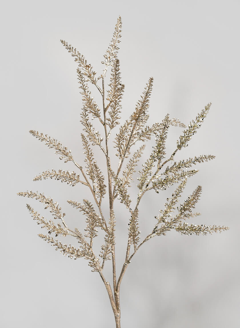 40in Long Sparkling Christmas Sage Branch, Case of 12 Decor Jamali Garden