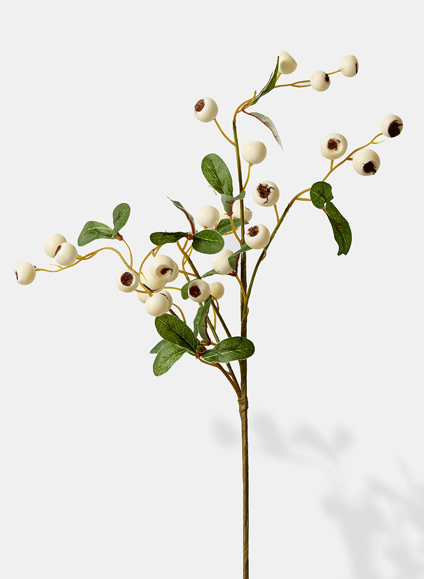 16in Long White Berry Pick, Bundle of 12 Decor Jamali Garden