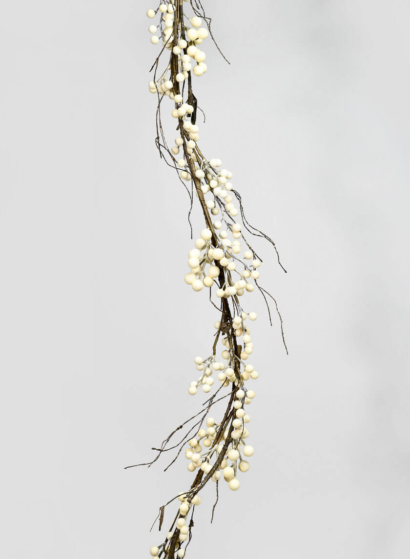 72in Long Whiteberry Garland Decor Jamali Garden