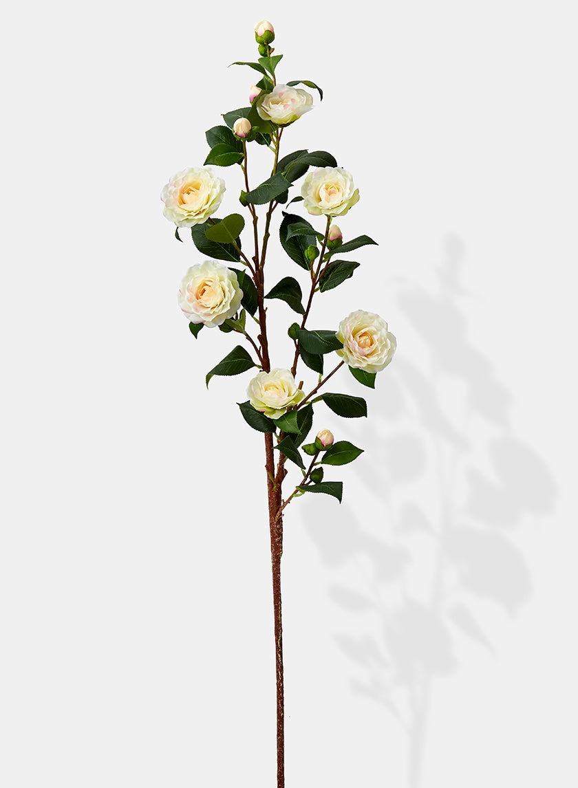 42in Long White Camellia Spray Decor Jamali Garden