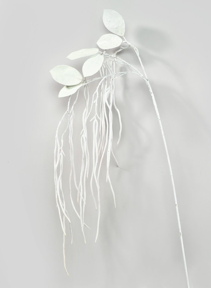 40in Long Ice White Bean Spray, Case of 12 Decor Jamali Garden