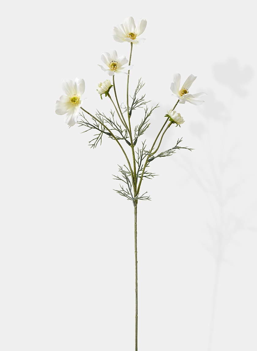 24in Long White Cosmos Spray, Case of 12 Decor Jamali Garden