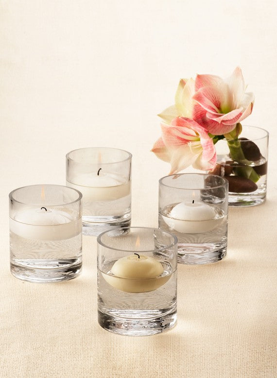 2 3/4in Wide Ivory Floating Candle, Set of 6 Decor Jamali Garden