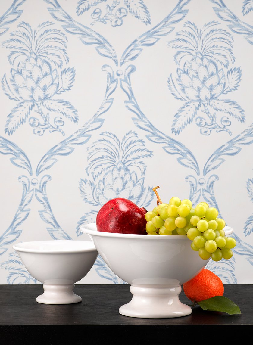 9 3/4in Wide White Porcelain Pedestal Bowl Decor Jamali Garden