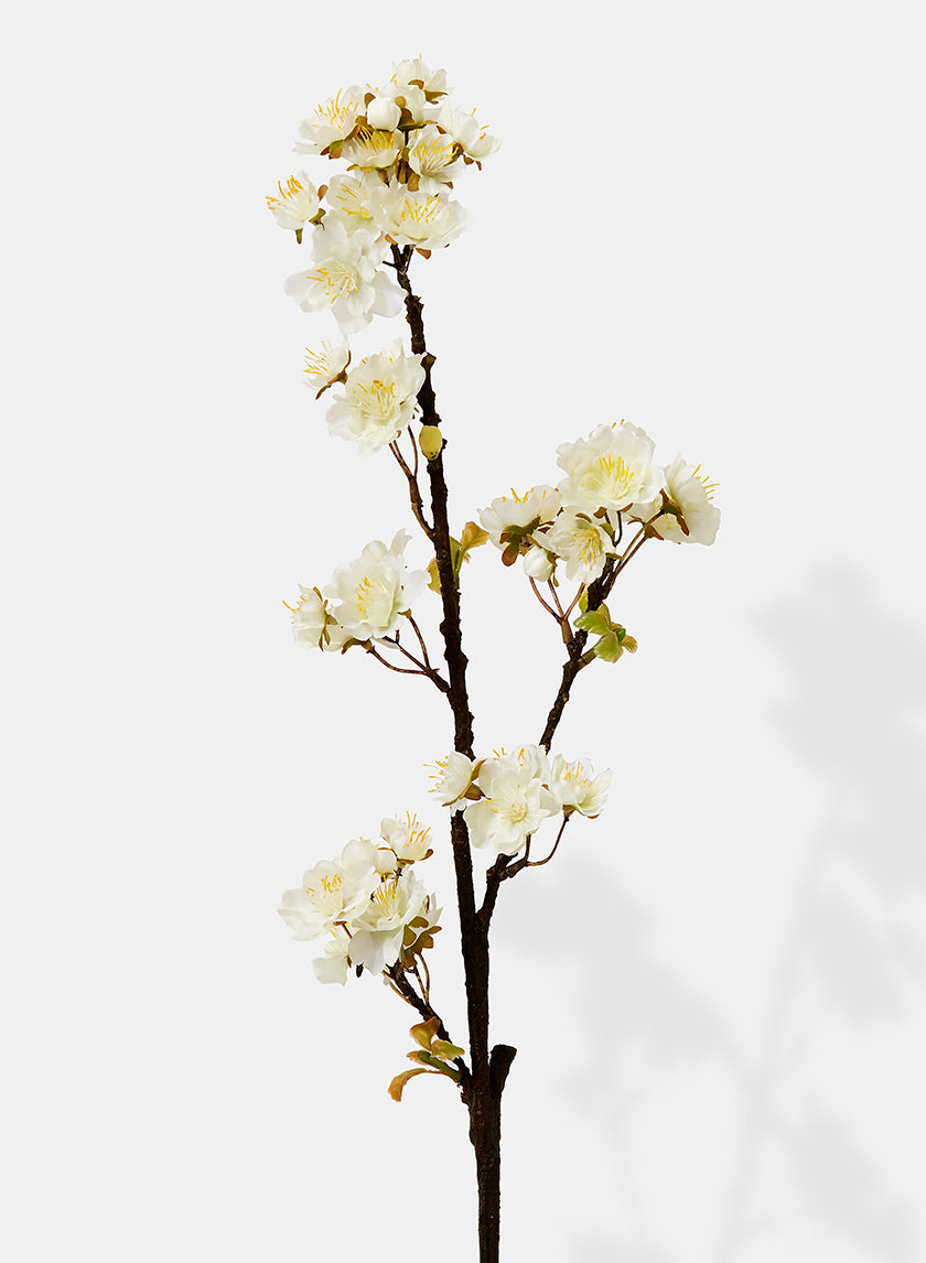 30in Long White Quince Spray, Case of 12 Decor Jamali Garden