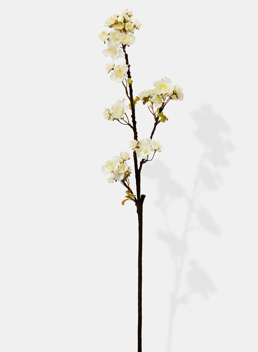 30in Long White Quince Spray, Case of 12 Decor Jamali Garden