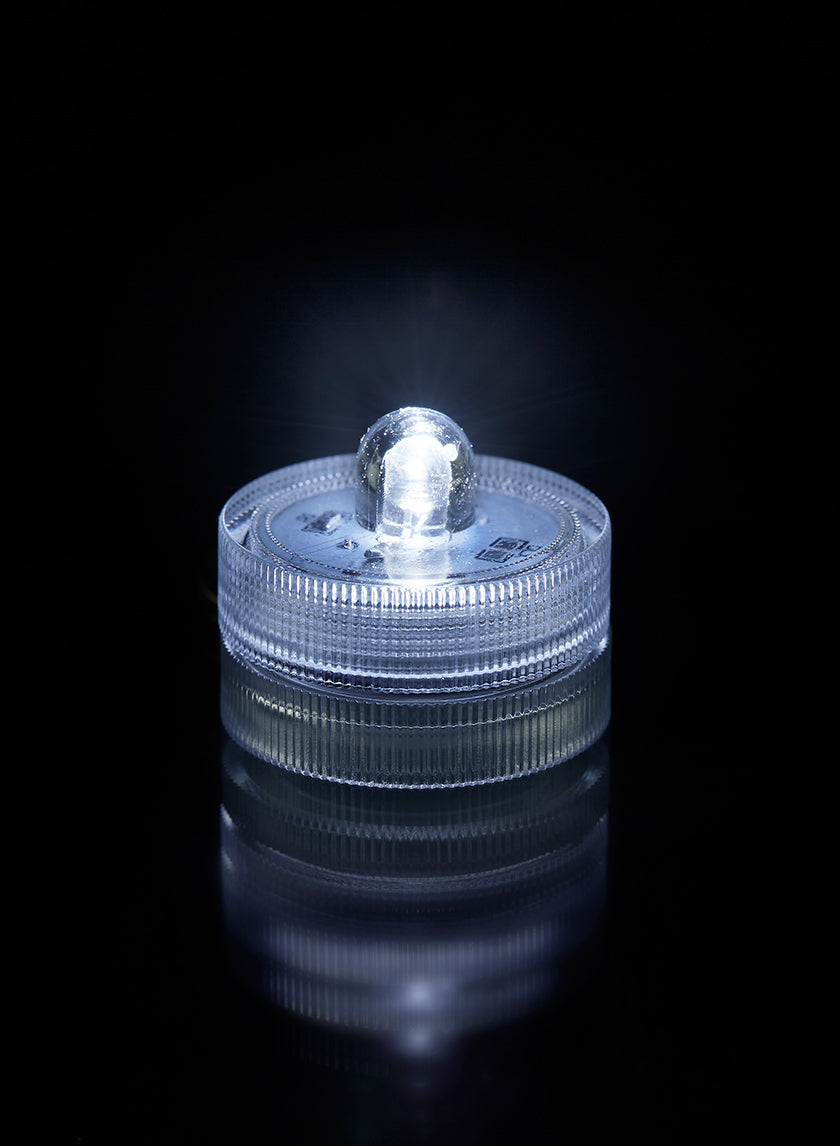 White Submersible Single LED Light, Set of 10 Decor Jamali Garden