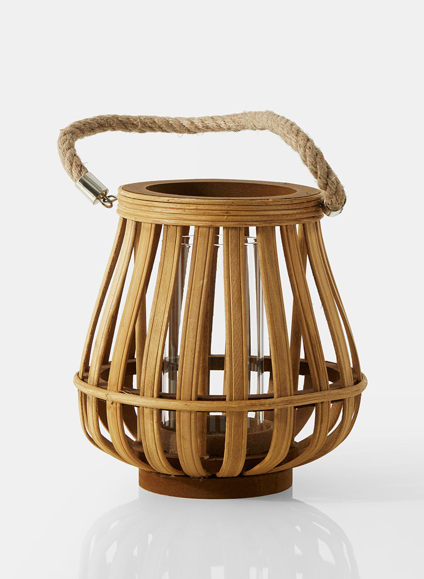 Wood Hurricane Lanterns Decor Jamali Garden