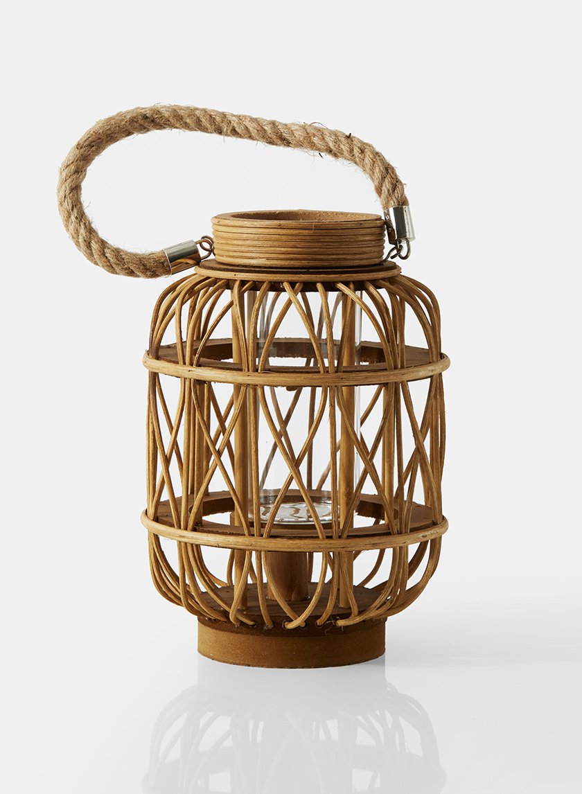 Wood Hurricane Lanterns Decor Jamali Garden
