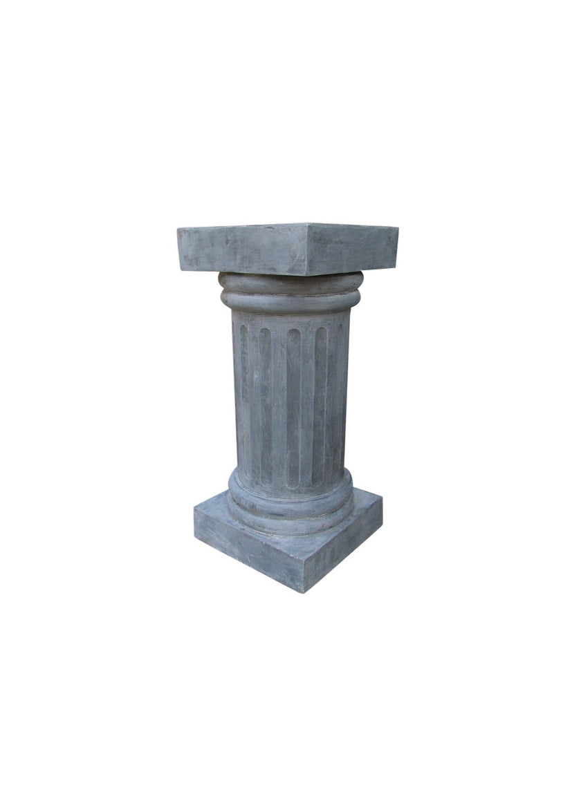 28in Tall Zinc Pedestal Decor Jamali Garden