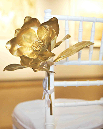 1. Gold magnolia. (via Martha Stewart Weddings)