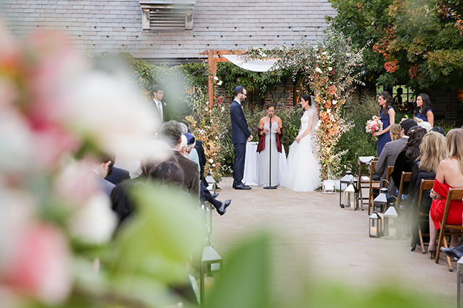 The wedding ceremony at Blue Hill at Stone Barns
