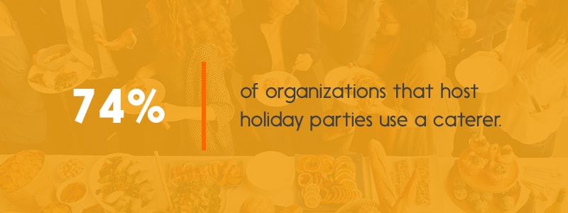 using a caterer for holiday parties