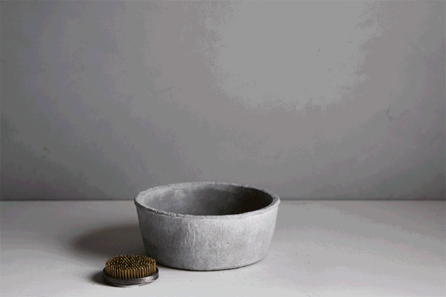 wsj peony arrangement in cement bowl from jamali garden
