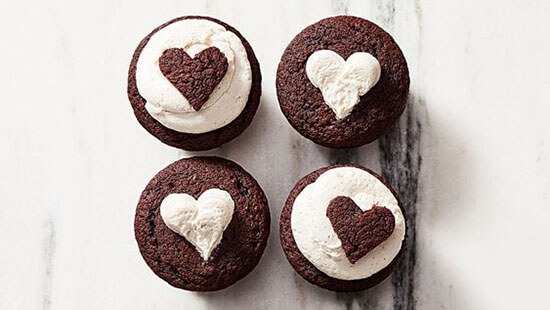 chocolate heart cupcakes martha stewart
