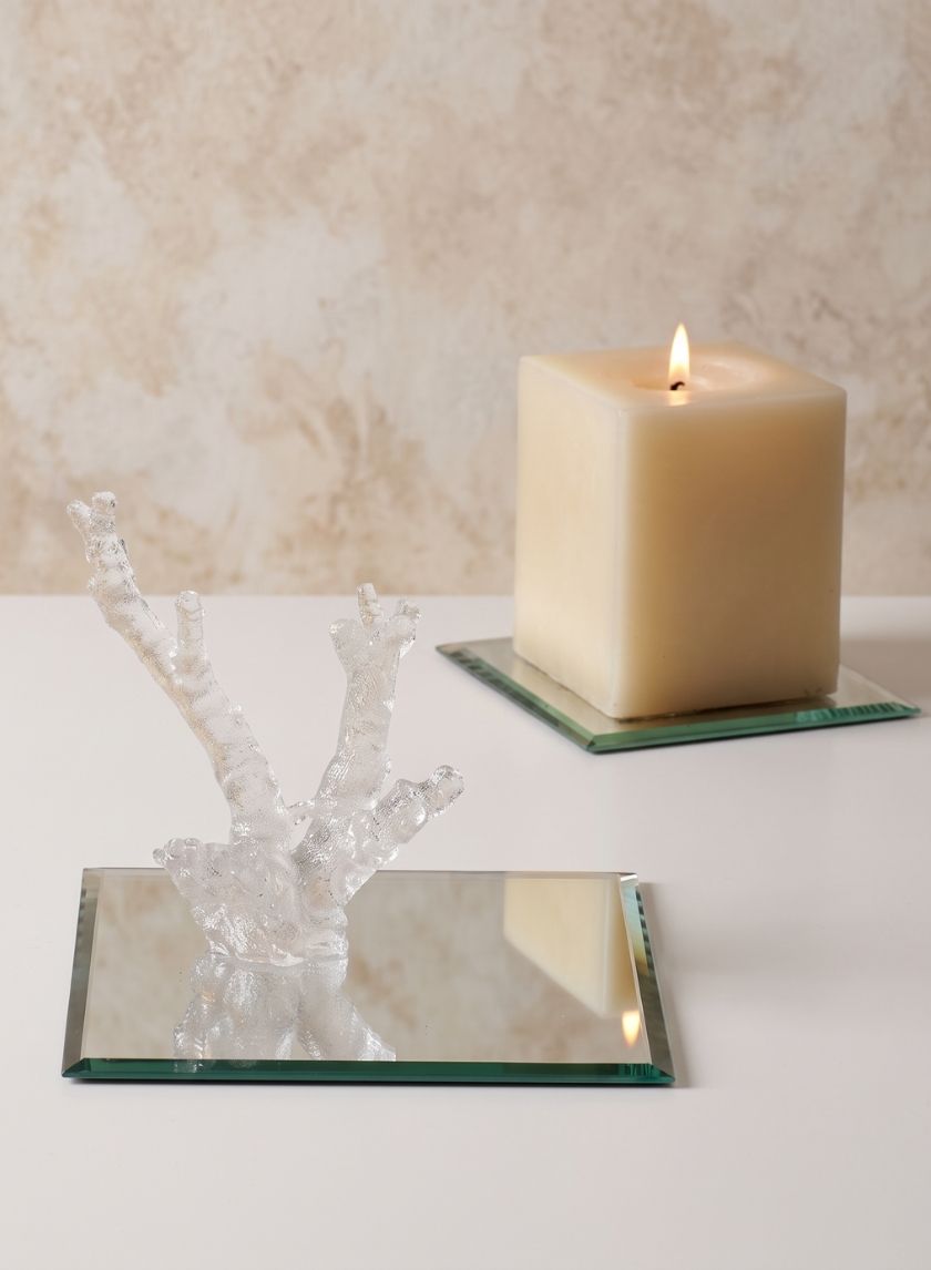 6in Square Table Mirror Decor Jamali Garden
