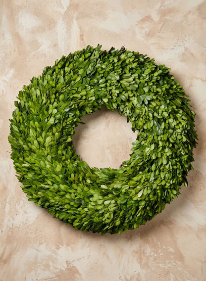 18in Wide Preserved Boxwood Wreath