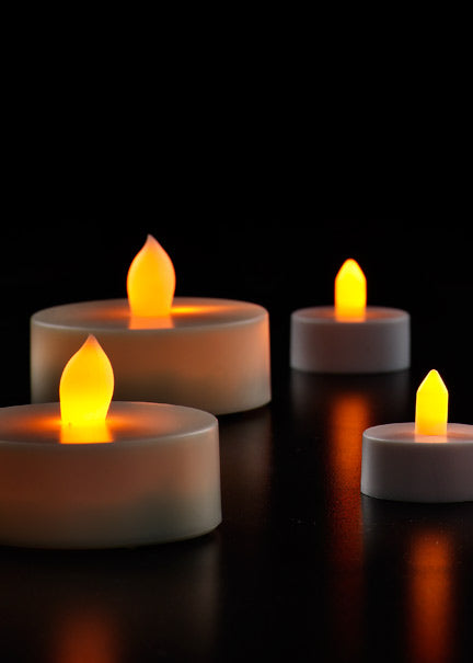 Superbright L.E.D. Tea Light &amp; Jumbo L.E.D. Tea Light Decor Jamali Garden