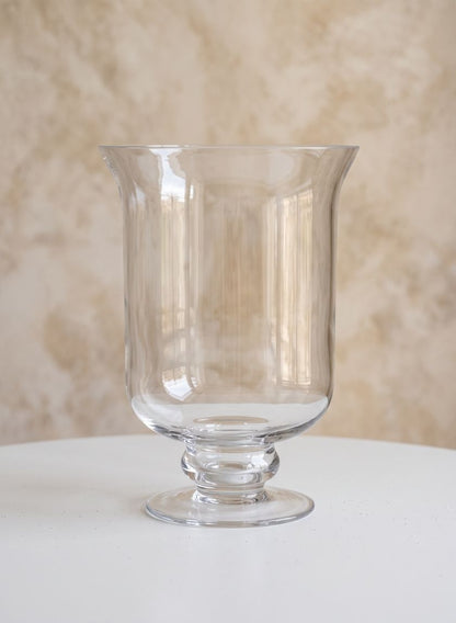 8.25in Tall Glass Hurricane Decor Jamali Garden