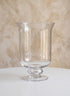 8.25in Tall Glass Hurricane Decor Jamali Garden