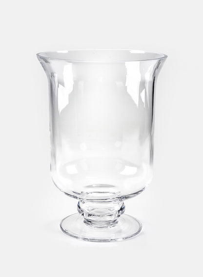 8.25in Tall Glass Hurricane Decor Jamali Garden