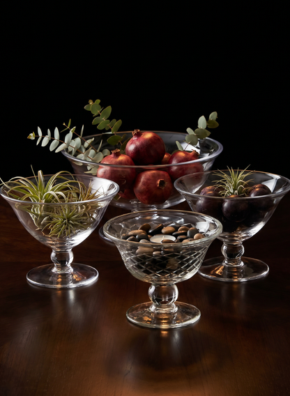 6.5in Wide Glass Bowl, Mini Decor Jamali Garden