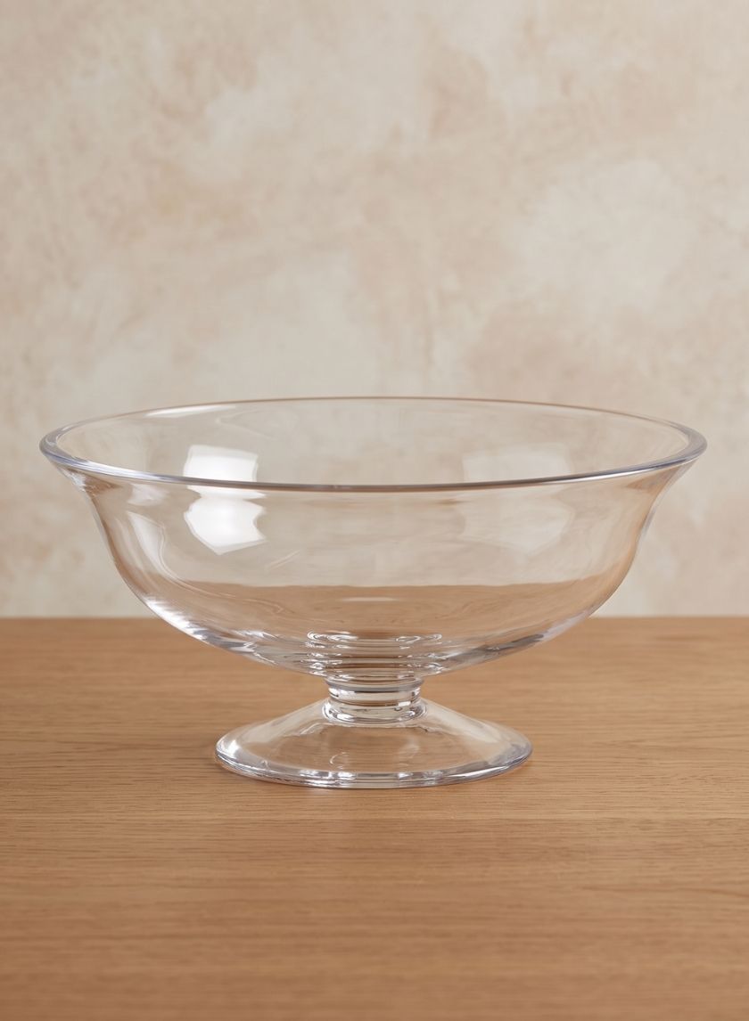 10 1/2in Wide Glass Table Bowl Decor Jamali Garden