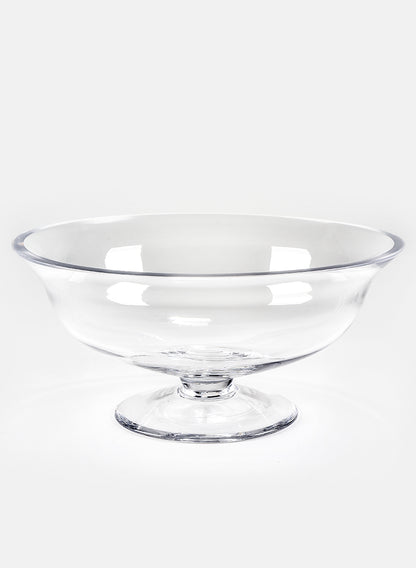10 1/2in Wide Glass Table Bowl Decor Jamali Garden