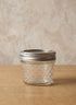 2.25in Tall of 4oz Glass Quilted Mason Jelly Jar, Set of 12 Decor Jamali Garden